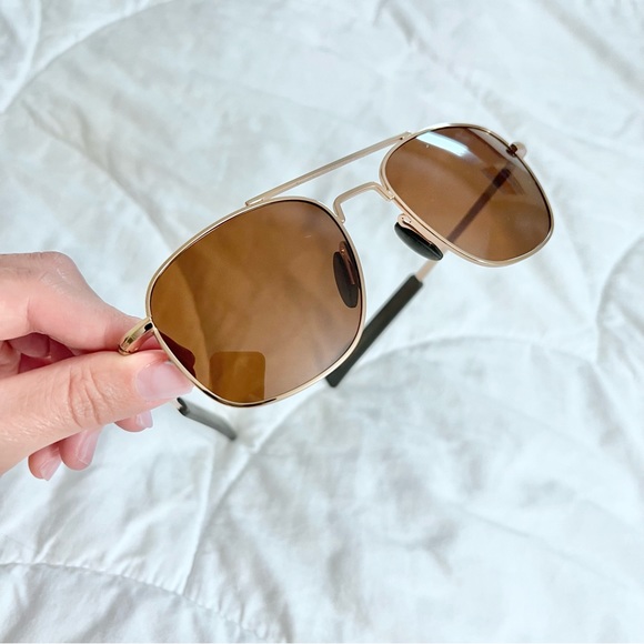 Rectangle Aviator frame sunglasses - Picture 5 of 11